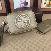 Gucci Soho Disco 21 Leather Bag Gold Z2361 - 1