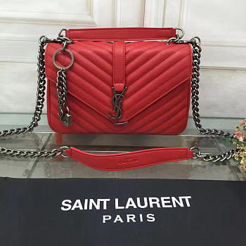 Bagsall Saint Laurent Female Bag 26608 red Medium