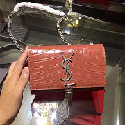 YSL Monogram Kate Bag With Leather Tassel BagsAll 5034 - 1