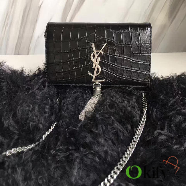 YSL Monogram Kate Bag With Leather Tassel BagsAll 4985 - 1