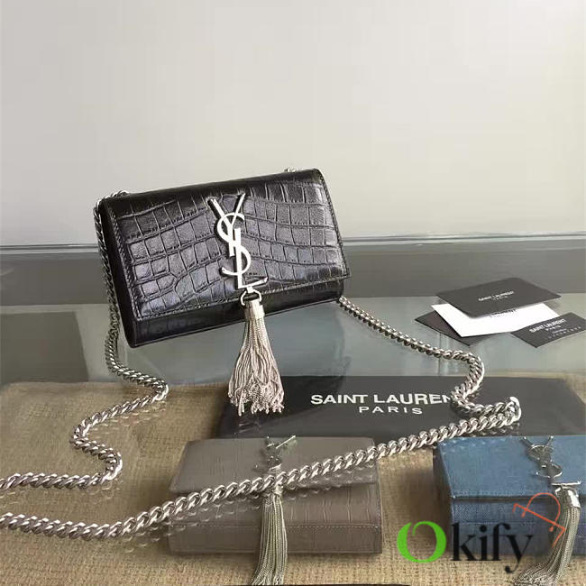 YSL Monogram Kate Bag With Leather Tassel BagsAll 4770 - 1