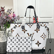 Bagsall lv Neverfull Medium size handbag Big white letter 32cm - 1