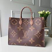 Okify Louis Vuitton Giant OnTheGo Reverse Bag In Brown 41cm - 1
