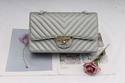 Chanel Classic Handbag Silver 25cm - 1