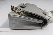Chanel Classic Handbag Silver 25cm - 2