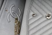 Chanel Classic Handbag Silver 25cm - 6