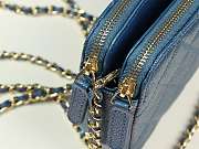 Chanel new chain bag 19 Dark Blue - 5
