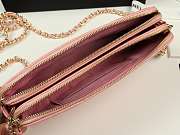 Chanel 2019 new chain bag pink 19cm - 3