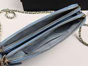 Chanel 2019 new chain bag blue 19cm - 3