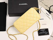 Chanel 2019 new chain bag yellow 19cm - 5