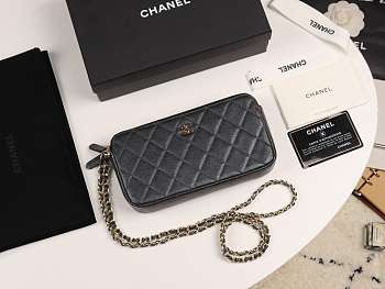Chanel 2019 new chain bag black 19cm