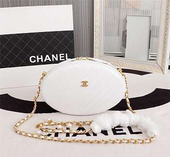 Chanel Whole cowhide white 19.5cm