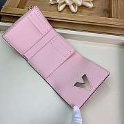 LV TWIST Short wallet Pink leather embossing pink 12cm - 4