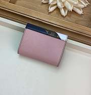 LV TWIST Short wallet Pink leather embossing pink 12cm - 6