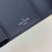 LV TWIST Short Wallet Pink Leather Embossing Black 12cm - 2