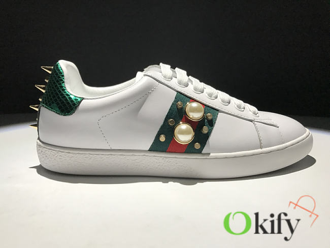 Bagsall Gucci Ace Studded Leather Sneaker - 1