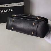 Chanel Flap Bag With Top Handle Grained Calfskin & Gold-Tone Metal black 23cm - 5