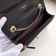 Chanel Lambskin V-Type Chain Bag 19 Black - 4