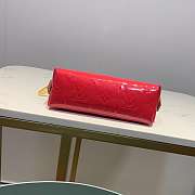 Bagsall lv Rose Red Cosmetic bag Embossed leather - 2