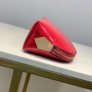 Bagsall lv Rose Red Cosmetic bag Embossed leather - 3