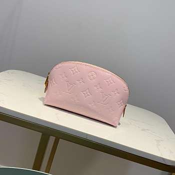 Bagsall lv Pink Cosmetic bag Embossed leather
