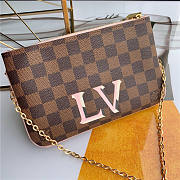 Bagsall louis vuitton pochette double zip bag n60254 - 1