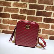 Gucci GG Marmont chain bag 18.5 Red  - 1