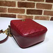 Gucci GG Marmont chain bag 18.5 Red  - 5