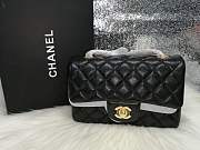 Chanel Flap Bag black caviar gold hardware 17cm - 1