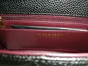Chanel Flap Bag black caviar gold hardware 17cm - 3