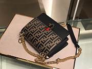Fendi Calfskin Flap Handbag Detachable 19cm - 2