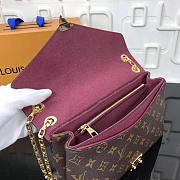 LV Monogram Chain bag M41200 Fuchsia Purple 26cm  - 4