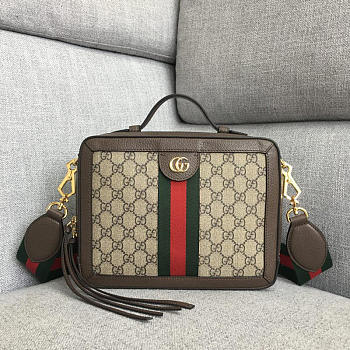 Gucci Ophidia Canvas Shoulder Bag 25cm
