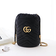 Bagsall GUCCI Black GG Marmont Gold Vuckle Leather - 1