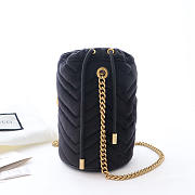 Bagsall GUCCI Black GG Marmont Gold Vuckle Leather - 2