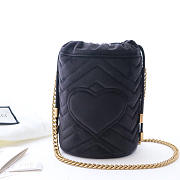 Bagsall GUCCI Black GG Marmont Gold Vuckle Leather - 4