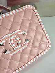 Chanel Vanity Case Pink grained caldskin leather 21cm - 4