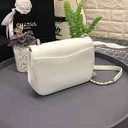 Chanel Sheepskin Small Square Bag White 18.5cm - 5