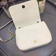Chanel Sheepskin Small Square Bag White 18.5cm - 2