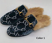 Bagsall Gucci rabbit fur flat slippers - 5