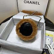CHANEL 2019 autumn and winter new style Sheepskin round bag 12cm - 6