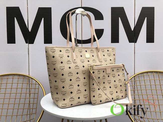 Bagsall Anya Shopper in Visetos Beige - 1