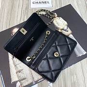 Chanel New goatskin WOC chain bag 19cm - 5