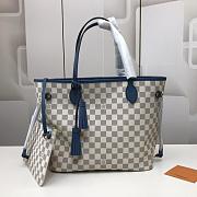 Louis Vuitton Neverfull BagsAll MM Damier Blue 3766 32cm - 1