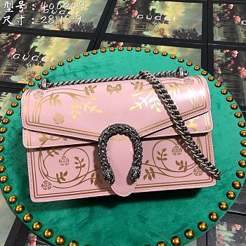 BagsAll Gucci Dionysus 28 Shoulder Bag 400249 pink