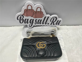Gucci GG Marmont matelassé mini bag black 22cm