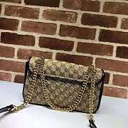 Gucci GG Marmont 26 Ophidia Leather Beige Ebony GG - 4