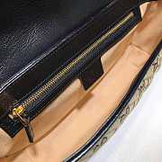 Gucci GG Marmont 26 Ophidia Leather Beige Ebony GG - 5