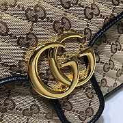 Gucci GG Marmont 26 Ophidia Leather Beige Ebony GG - 6