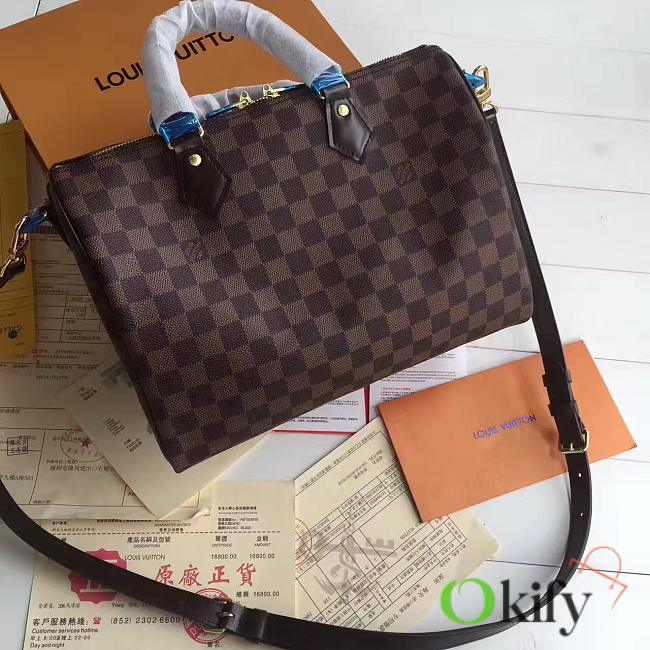 Louis Vuitton Speedy BagsAll BANDOULIÈRE 30 Damier Ebene N41367  - 1